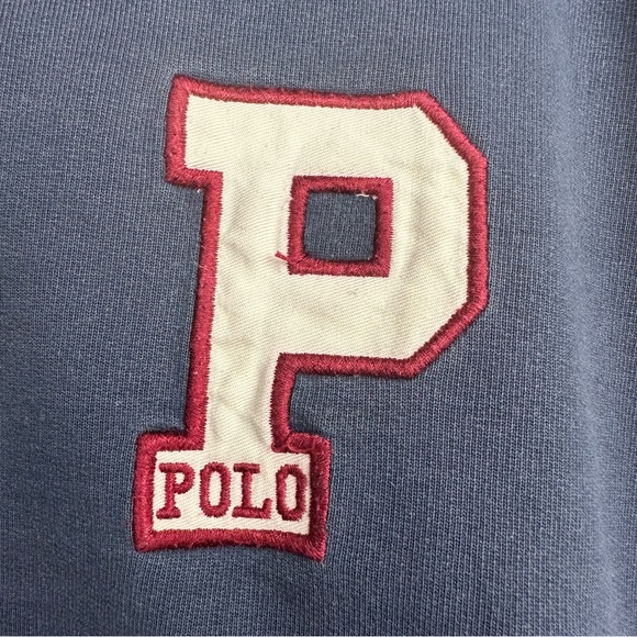 Polo Ralph Lauren Vintage French Terry Sweatshirt w/Large P Logo - Picture 4 of 11